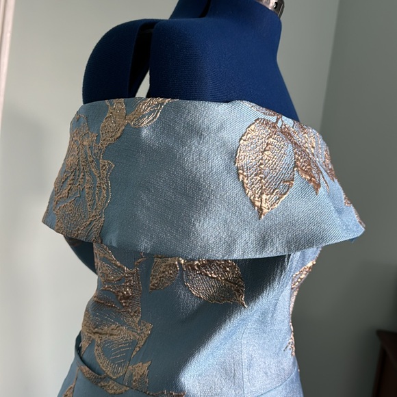 Teri Jon Blue Dress - Picture 4 of 13